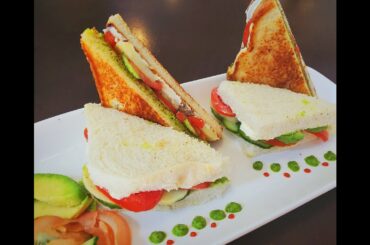 Veggie Sandwich | Vegetable Sandwich | Fresh Vegetable Sandwich | Sandwich | Breakfast Recipe # 2