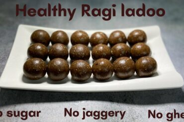 Ragi ladoo||healthy weight loss recipe||weight management sweet||Ragi health benefits||protein ladoo