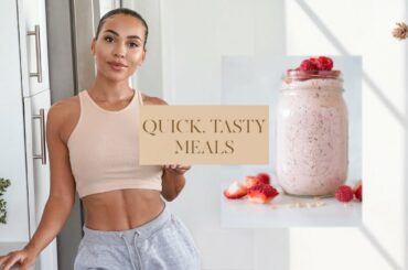 WHAT I EAT IN A BUSY DAY | QUICK, HEALTHY MEALS