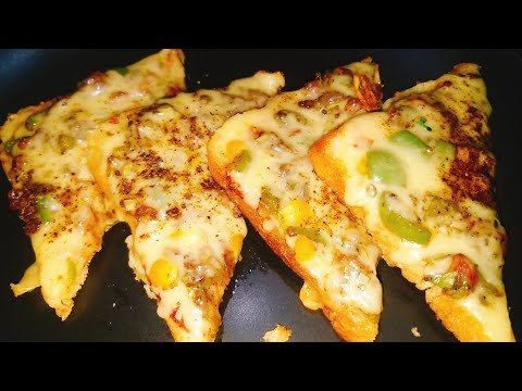 Quick and Easy Bread Pizza | Bread Pizza Recipe by Ayat idyllic|YouTubeShortVideo Quick and Easy Bread Pizza | Bread Pizza Recipe by Ayat idyllic|YouTubeShortVideo