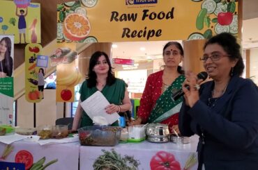 Raw diet recipes in healthy food fair in inorbit mall