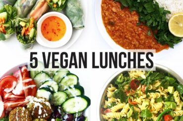 5 HEALTHY VEGAN LUNCH IDEAS WITH RECIPES