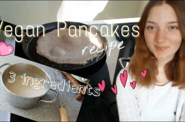Vegan Pancake Recipe (healthy + low calorie)