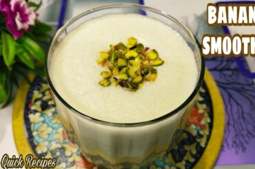 2 Minute Healthy Banana Smoothie - Best Breakfast Option | Fem Quick Recipes