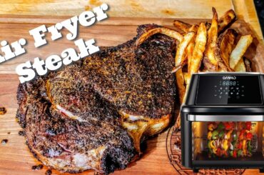 OMMO 17 Quarts Air Fryer Recipes Healthy Steak | Gordon Ramsay Coffee Rubbed Steak recipe | AWESOME