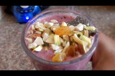 Blueberry smoothie for weight-loss , simple & quick recipe