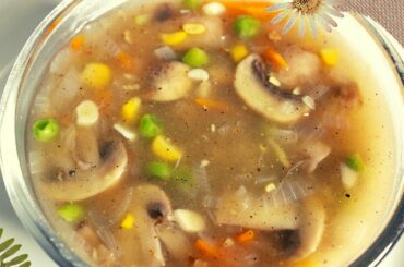 Mixed vegetable clear soup - Healthy & tasty soup recipes - Chuppi's kitchen soup recipes