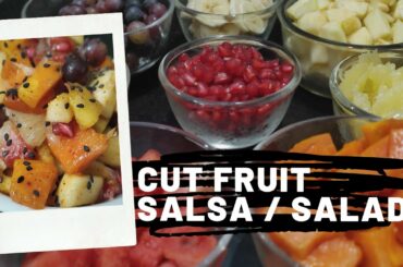 Cut Fruit Salsa / Salad / Platter | Food For People on Diet | Healthy Salad | Upwas Fruit Salad