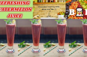 Fresh Watermelon Juice Recipe | How To Make Refreshing & Healthy Summer Drinks | Watermelon