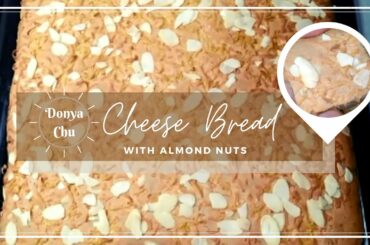 Easy & Healthy Filipino Cheese Bread (Cheese Bar) with Almond Nuts!