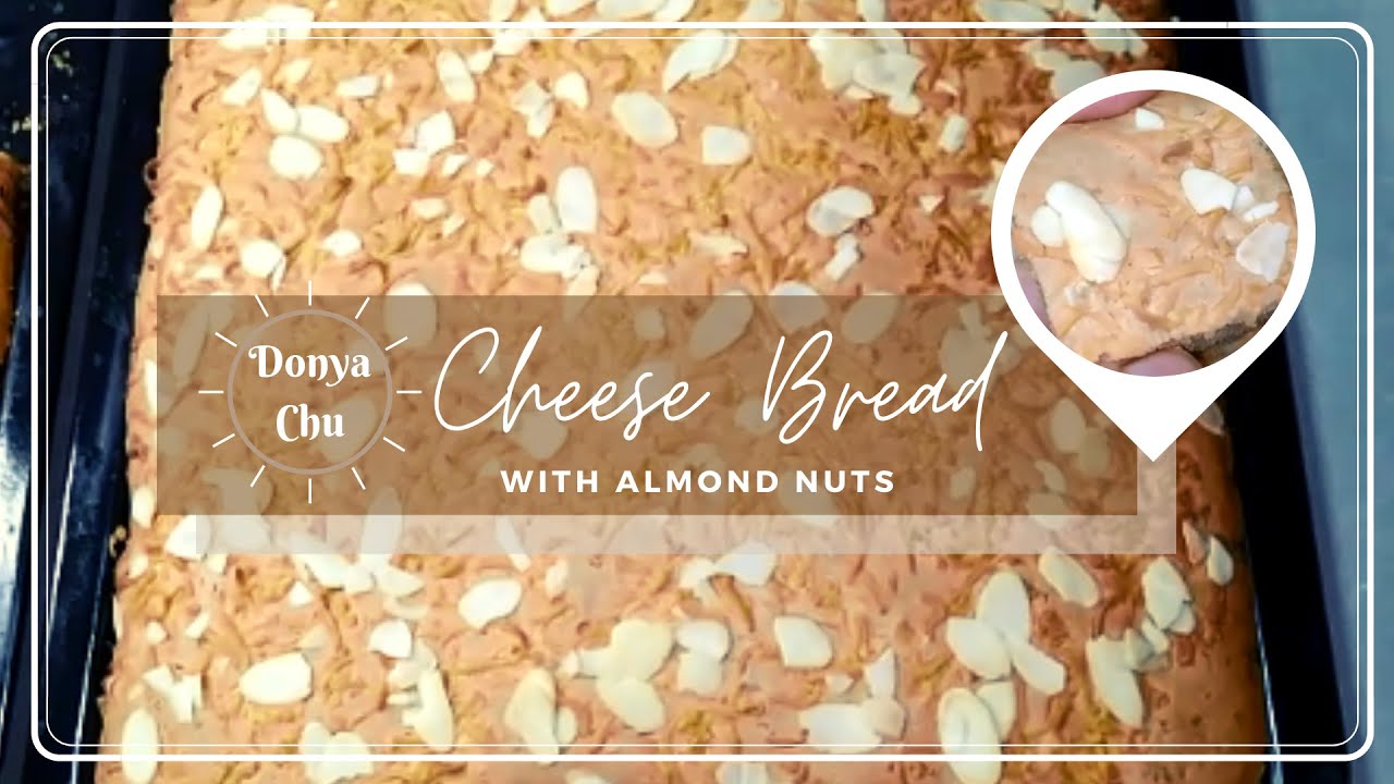 Easy & Healthy Filipino Cheese Bread (Cheese Bar) with Almond Nuts! Easy & Healthy Filipino Cheese Bread (Cheese Bar) with Almond Nuts!
