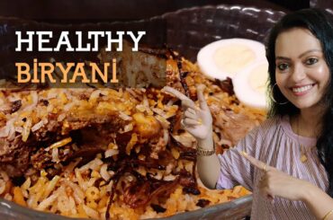 Healthy Biryani Recipe|Weight Loss Chicken Biryani Recipe|Diet Biryani| Zero Oil Low Calorie Biryani