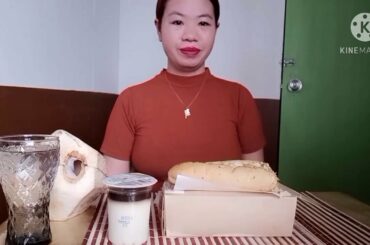 Mukbang| Refresh the Day with Buko, Taho and healthy Sandwich. Lets eat.