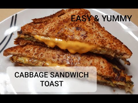 Cabbage sandwich toast/Healthy sandwich recipe with egg Cabbage sandwich toast/Healthy sandwich recipe with egg