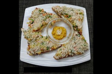 Sesame Vegetable Toast | Healthy Evening Snack | Air-fryer Recipe