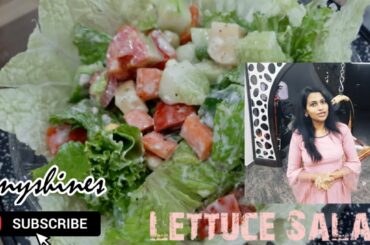 Lettuce Salad | Healthy diet salad recipe | Healthy Salad for Weight Loss | How to trim Eyebrows