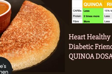 Quinoa Dosa Recipe | No rice -  healthy high PROTEIN - FIBRE Rich Wight Loss Recipe