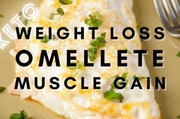 Mushroom Omelette : Low calorie high protein for weight loss! Easy Breakfast