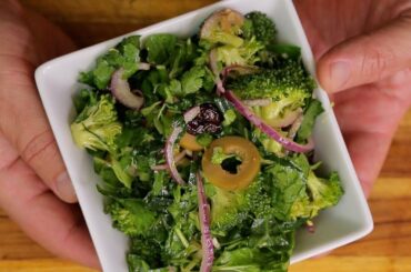 Sweet and Sour Broccoli Salad - healthy recipe channel