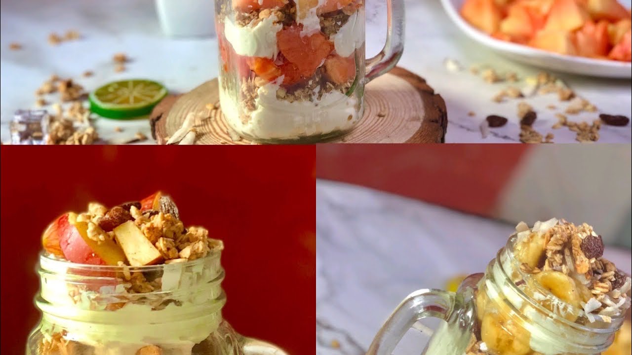 3 PARFAIT RECIPES USING GREEK YOGHURT ||HEALTHY BREAKFAST PARFAITS 3 PARFAIT RECIPES USING GREEK YOGHURT ||HEALTHY BREAKFAST PARFAITS