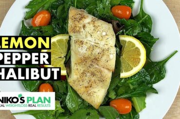 LEMON PEPPER HALIBUT RECIPE | OVEN BAKED | 25 min | HEALTHY RECIPES