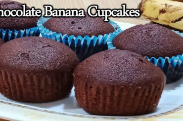 Chocolate Banana Cupcake Recipe by Flavory Food