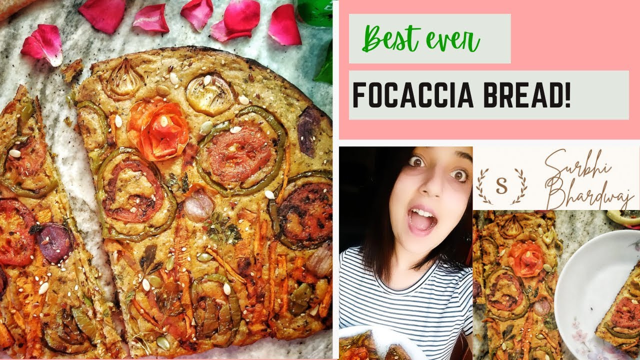 Best Ever Focaccia Bread | Healthy, Vegan, Guilt-Free | No Oven Recipe Best Ever Focaccia Bread | Healthy, Vegan, Guilt-Free | No Oven Recipe
