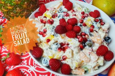 Most Delicious Fruit Salad Recipe | Cream Cheese Fruit Salad