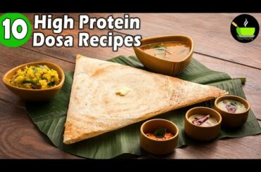 10 High Protein Dosa Recipes | Healthy Dosa Recipes | Healthy Breakfast Recipes | Protein Dosa