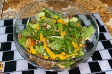 Keto Beef Mince Salad | How to Make Healthy Salad in Ketogenic Diet | Ali Hashmi [Urdu/Hindi]