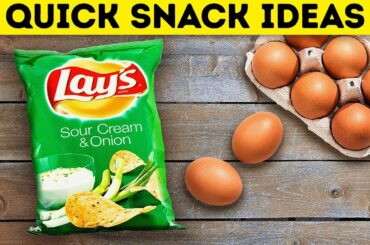 Quick And Yummy SNACK IDEAS || Delicious Recipes You Can Cook Under 5 Minutes!