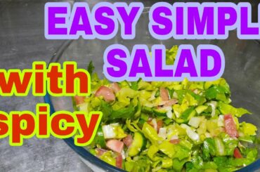 #healthySalad  its Easy simple salad with spicy