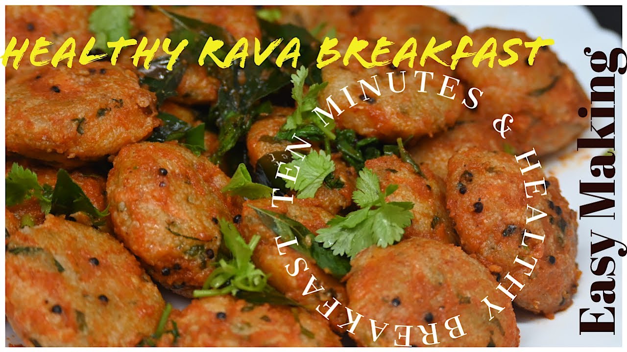 10 Minutes Breakfast Recipe | Semolina Healthy Breakfast | Easy making Rava Breakfast 10 Minutes Breakfast Recipe | Semolina Healthy Breakfast | Easy making Rava Breakfast