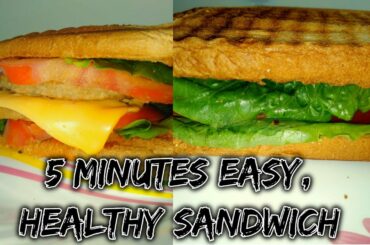 5 MINUTES EASY,  QUICK, BREAD SANDWICH|| Easy, Healthy Recipe