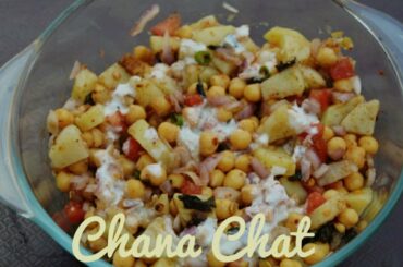 Chana Chaat Recipe | Healthy Lunchtime Chaat | Quick & Easy Alo Chana Chaat | Healthy Lunch Idea |