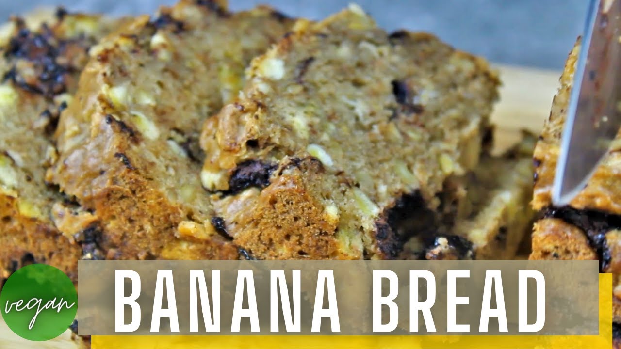 Vegan Banana Bread | Banana Bread | Dark Chocolate Chips | Vegan Recipes | Vegan Bread Vegan Banana Bread | Banana Bread | Dark Chocolate Chips | Vegan Recipes | Vegan Bread