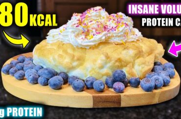 ANABOLIC *WHITE CHOCOLATE CAKE* (180 CALORIES!) | INSANE VOLUME High Protein Shredding Dessert