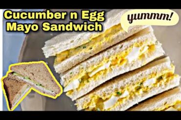 How to Make Creamy Egg cucumber sandwiches? | Egg Club Sandwiches| Breakfast Healthy Sandwiches