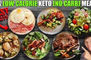 Six Healthy Keto (NO CARB) AND Low Calorie Meals  **High Protein & Easy""
