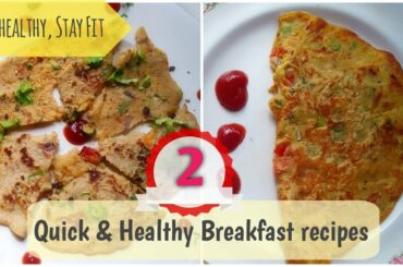2 easy veg breakfast recipes ~Quick & healthy breakfast ideas|high protein breakfast|Food Talk