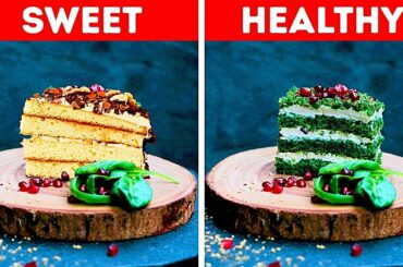 SWEET VS HEALTHY FOOD || Yummy Low-Calorie Dessert Ideas by 5-Minute Recipes!