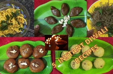 Diwali sweets & snacks recipes | Healthy jaggery sweets | instant & easy deepavali recipes