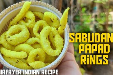 Healthy Sabudana Papad Recipe From Scratch (Baked Kurkure Poppadom in Indian Airfryer)