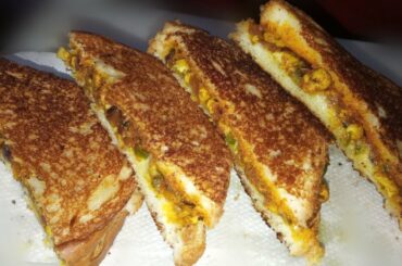Paneer Tikka Sandwich Recipe | 5 Minutes Veg Paneer Sandwich Recipe | Quick Breakfast Recipe