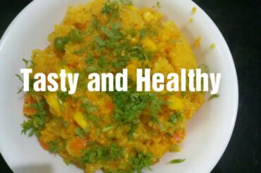 Vegetable Daliya Upma|  Healthy breakfast Indian.Recipe for breakfast.|Weight loss breakfast recipe