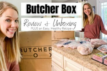 BUTCHER BOX! | UNBOXING AND REVIEW + AN EASY, HEALTHY RECIPE | Britt Brings It Home
