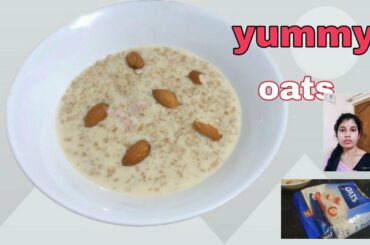 Milk oats / easy quick & healthy breakfast weight loss recipe in telugu by padmaja priya