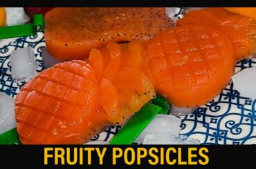 Fruit Popsicle - popsicle recipe | fruit popsicles recipe | homemade ice pop recipe | Healthy Pops