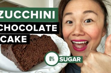 Healthy Chocolate Cake Recipe | Zucchini + Cacao | SUGAR-FREE, LOW-CARB, Keto, Gluten-Free