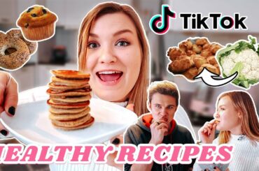 Trying "healthy" TikTok recipes and foods to see if they are actually good! [TikTok Healthy Recipes]